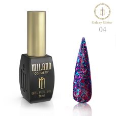 Гель-лак Milano Galaxy Glitter 04, 8 мл