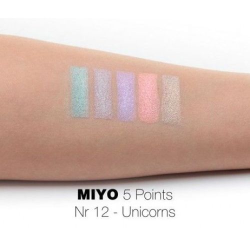 ПАЛЕТКА ТIНЕЙ 5 КОЛЬОРIВ MIYO FIVE POINTS COLOR BOX EDITION 12 Unicorn