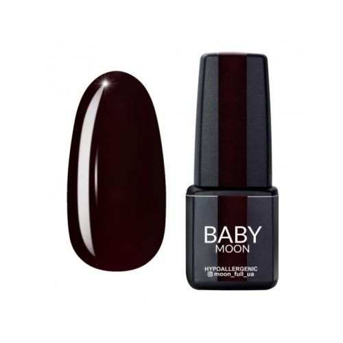 Гель-лак Baby Moon Burgundy № 03 шоколадно-вишневий, 6 мл