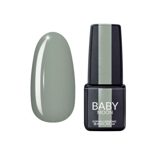 Гель-лак Baby Moon Cold Ocean № 12 оливковий сірий, 6 мл