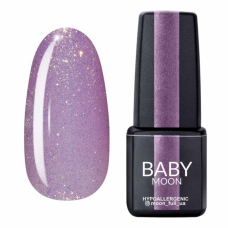 Гель-лак Baby Moon Dance Diamond №04 светло-сиреневый с золотистым шиммером, 6 мл