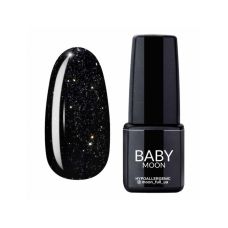 Швидкий перегляд Гель-лак Baby Moon Dance Diamond №01 чорно-зелений із сріблястим шимером, 6 мл