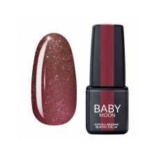 Гель-лак Baby Moon Dance Diamond №05 темно-рожевий вінтажний з дрібним шимером, 6 мл
