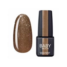 Гель-лак Baby Moon Dance Diamond №15 золотисто-бежевый с мелким шиммером, 6 мл