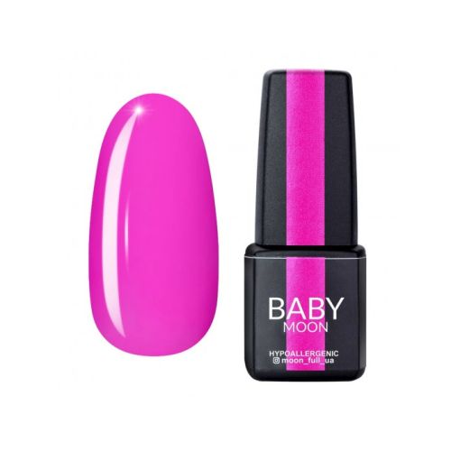 Гель-лак Baby Moon Dolce Rose №16 неоново-розовый, 6 мл