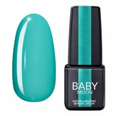 Гель-лак Baby Moon Green Sea №02 бело-зеленый яркий, 6 мл