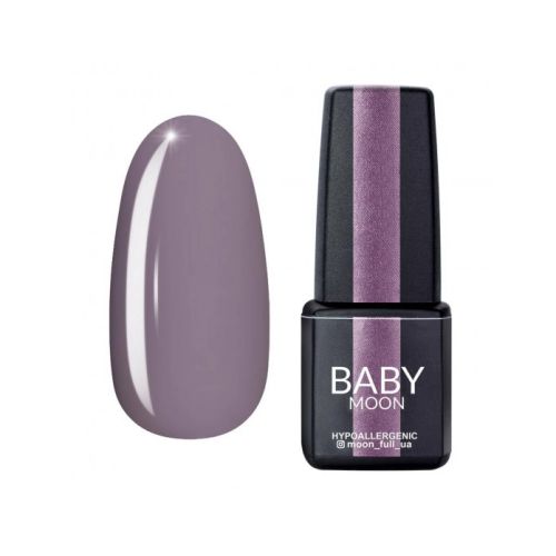 Гель-лак Baby Moon Lilac Train №26 сіро-бузковий, 6 мл