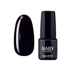 Гель-лак Baby Moon Midnight №07 глубокий черный, 6 мл