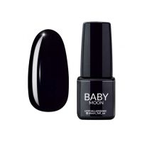 Гель-лак Baby Moon Midnight №07 глибокий чорний, 6 мл