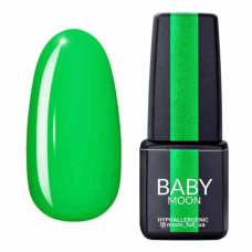 Гель-лак Baby Moon Perfect Neon №12 ярко-зеленый, 6 мл