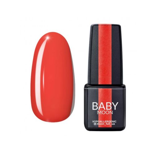 Гель-лак Baby Moon Red Chic №09 помаранчево-червоний, 6 мл