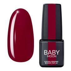 Гель-лак Baby Moon Red Chic №03 глубокий пурпурно-красный с микроблеском, 6 мл