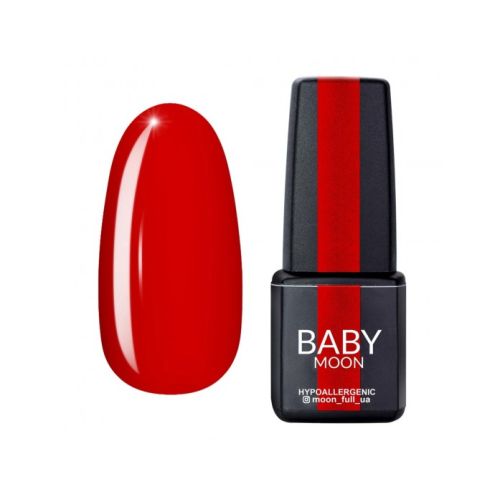 Гель-лак Baby Moon Red Chic №08 червоно-помаранчевий темний, 6 мл