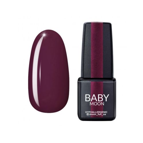 Гель-лак Baby Moon Burgundy № 04 темний каштан, 6 мл