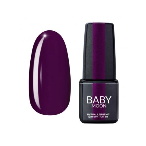 Гель-лак Baby Moon Burgundy № 12 сливовий, 6 мл
