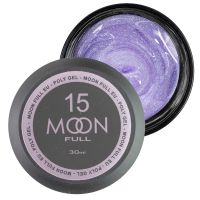 Полігель Moon Full №15 дрібний голографік, 30 мл