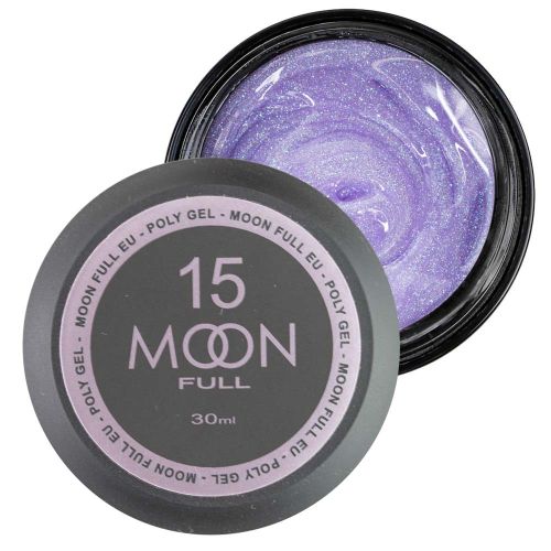 Полигель Moon Full №15 мелкий голографик, 30 мл