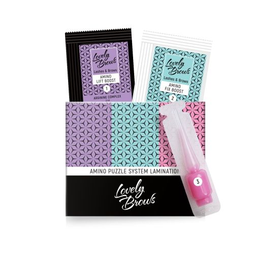Ламінування брів та вій міні-набір від Nikk Mole Mini Amino Puzzle System Lamination