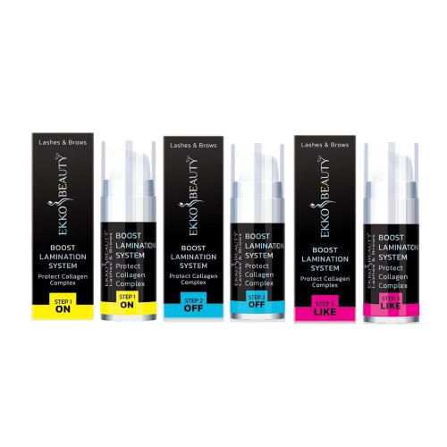 Ламинирования бровей и ресниц набор от Nikk Mole Boost Lamination System Ekko Beauty 