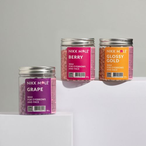 Воск для бровей и лица Nikk Mole Grape 100г