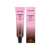 Краска для бровей и ресниц Nikk Mole с кератином и гиалуроновой кислотой Темно-коричневий 15мл