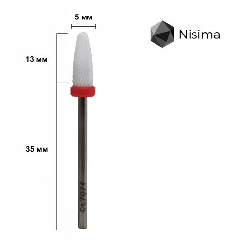 Фреза керамічна кукурудза Ct707fK червона