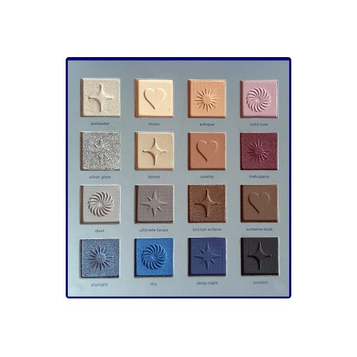 Палетка теней PARISA COSMETICS MYSTERY 16 цветов 5 Midnight