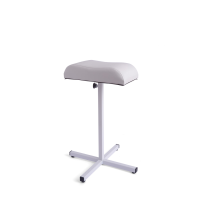 Підставка для ніг біла з білою подушкою 