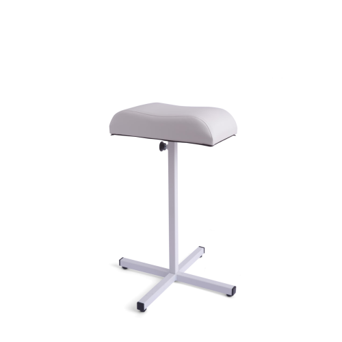 Підставка для ніг біла з білою подушкою