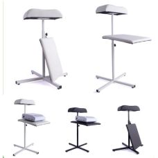 Підставка для ніг з поличкою біла 