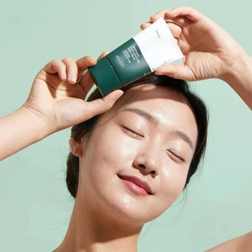 Сонцезахисний крем із екстрактом хауттюйнії ANUA Heartleaf Silky Moisture Sun Cream SPF50+ PA++++ 50ml 