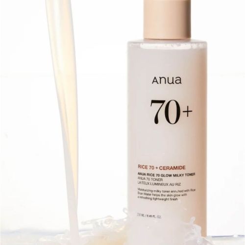 Молочный тонер для сияния кожи с рисом ANUA Rice 70 Glow Milky Toner, 250мл