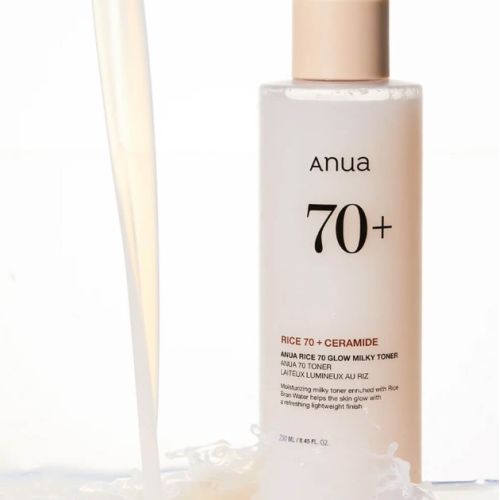 Молочний тонер для сяйва шкіри з рисом ANUA Rice 70 Glow Milky Toner, 250мл 