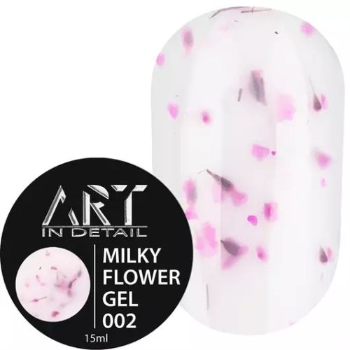 ART Builder Gel Milky Flower №002, 15 мл
