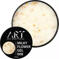 ART Builder Gel Milky Flower №008, 15 мл