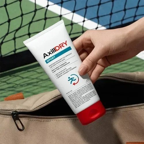 Охлаждающий гель для душа с дезодорирующим действием AxillDRY Sport, 200 мл
