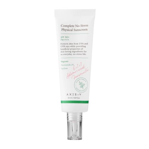 Сонцезахисний крем з фізичними фільтрами Axis-Y Complete No-Stress Physical Sunscreen SPF50+/PA++++ - 50ml
