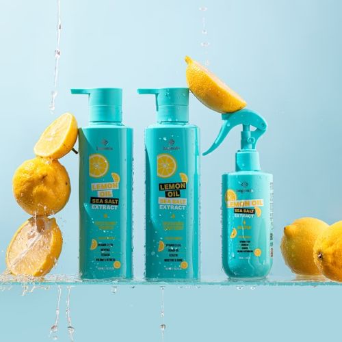 Bogenia Шампунь з олією лимона та морською сіллю Lemon Oil & Sea Salt Shampoo №001 450 мл