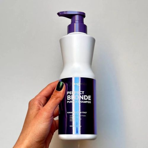 Шампунь Bogenia Perfect Blonde Purple Shampoo для блонду, від жовтизни волосся, 500 мл