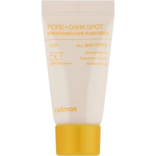 Осветляющий солнцезащитный крем Celimax Pore+Dark Spot Brightening Care Sunscreen SPF 50+, 10 мл.