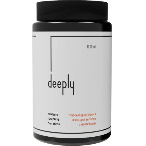 Глибоковідновлююча маска для волосся з протеїнами deeply protein restoring hair mask 1000 мл