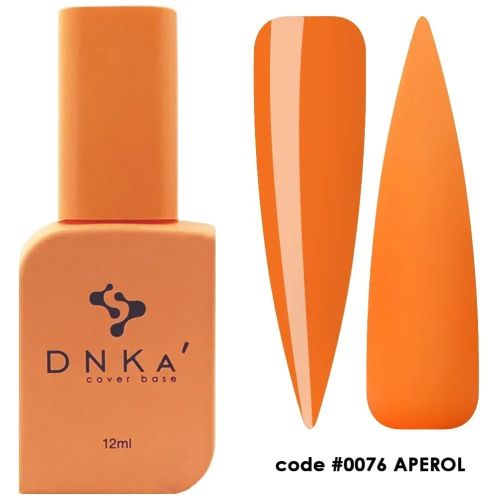 Кольорова база DNKa' Cover Base #0076 Aperol | sofi beauty shop
