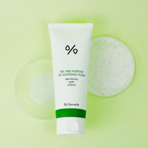 Гель-пінка для вмивання з екстрактом чайного дерева Dr. Ceuracle Tea Tree Purifine 30 Cleansing Foam, 150 мл