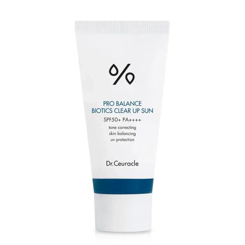 Сонцезахисний освітлювальний крем з пробіотиками Dr.Ceuracle Pro Balance Biotics Clear Up Sun SPF 50+ PA++++ 50 ml