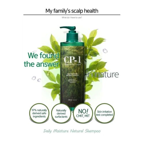 Шампунь натуральний для щоденного використання Esthetic House CP-1 Daily Moisture Natural Shampoo, 500 ml