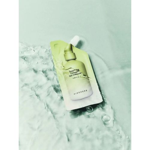 Гель для вмивання HIDEHERE Green Tea Collagen Gel Cleanser з колагеном та зеленим чаєм, 25 мл