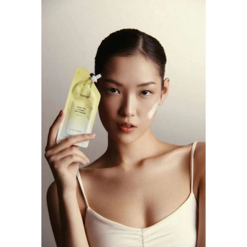 Гель для вмивання HIDEHERE Green Tea Collagen Gel Cleanser з колагеном та зеленим чаєм, 25 мл