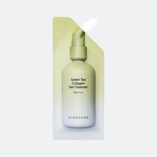 Гель для вмивання HIDEHERE Green Tea Collagen Gel Cleanser з колагеном та зеленим чаєм, 25 мл