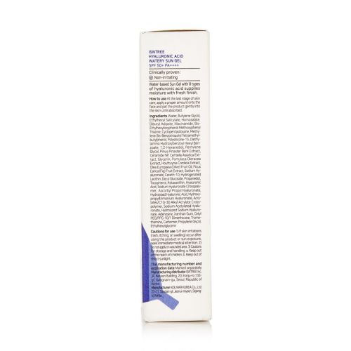 Увлажняющий солнцезащитный гель для лица IsNtree Hyaluronic Acid Watery Sun Gel SPF 50+ PA++++, 50 мл