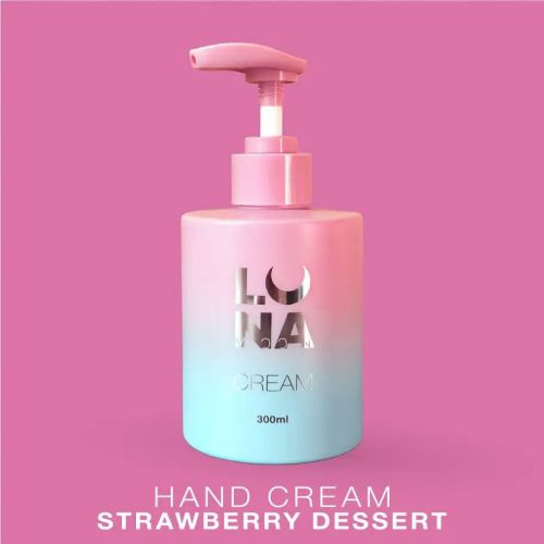 Крем ламелярний зволожуючий з ароматом полуниці з вершками Hand Cream Strawberry Dessert 300ml